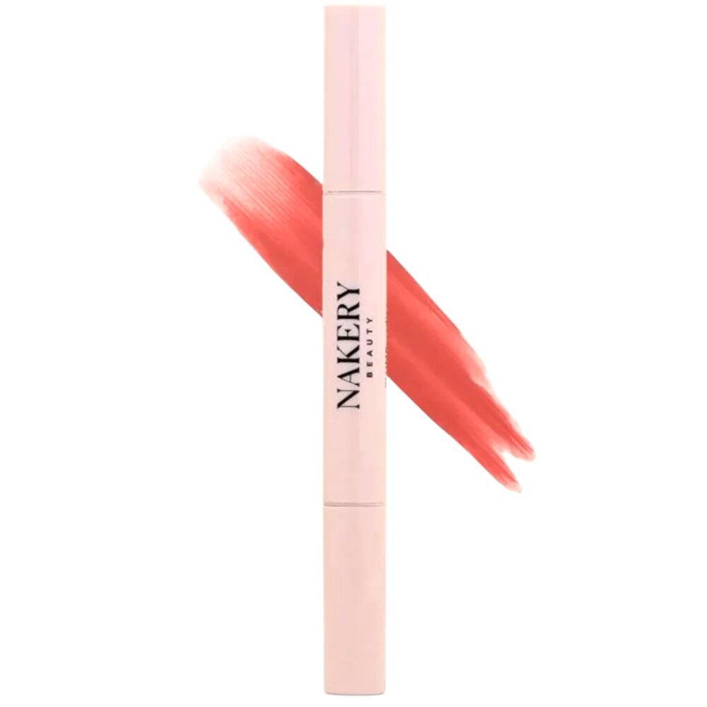 Nakery Beauty Lip Peptide Color Drench  Dual End Liner And Lipstick-‎ Naked Rose